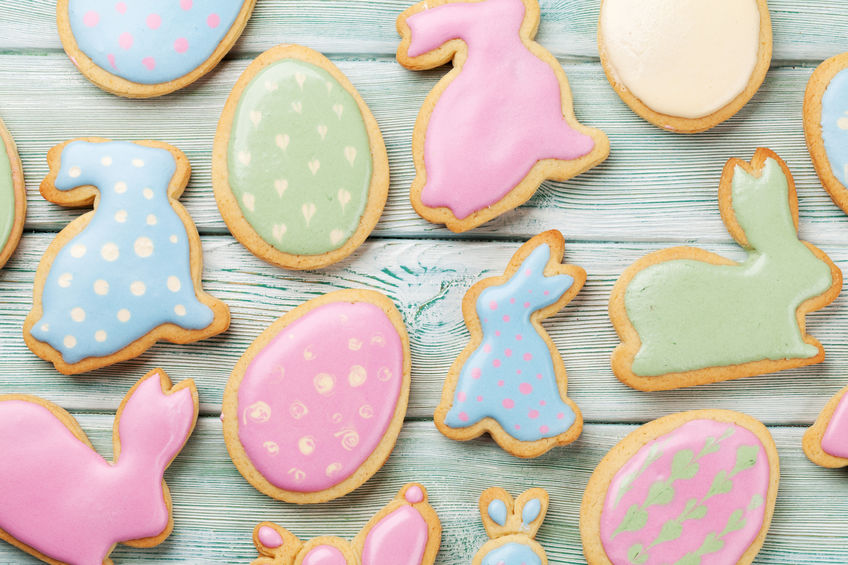 Easter gingerbread cookies